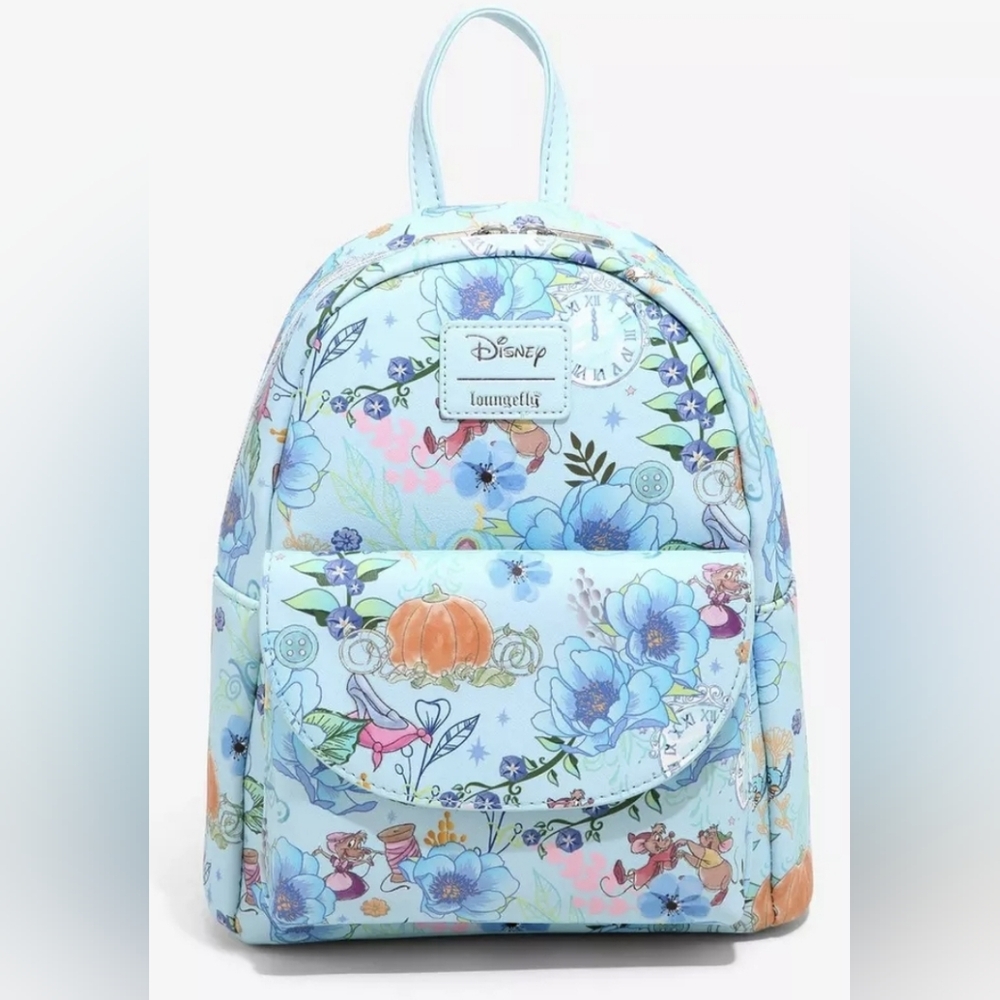 Loungefly Disney Cinderella Floral Mini Backpack